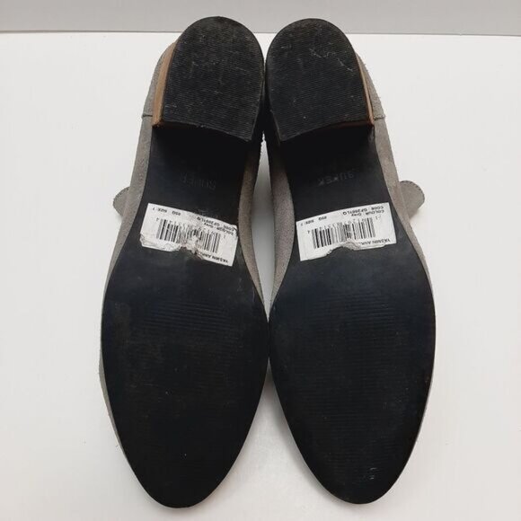 SUPERDRY Yasmin Ankle Boots Genuine Suede Leather Block Heel Grey Sz 9 - Picture 13 of 16